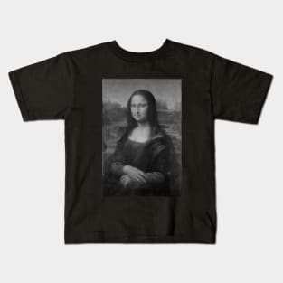 Monna Lisa Changes Expression Interactive Red&Blue Filter T-Shirt Kids T-Shirt